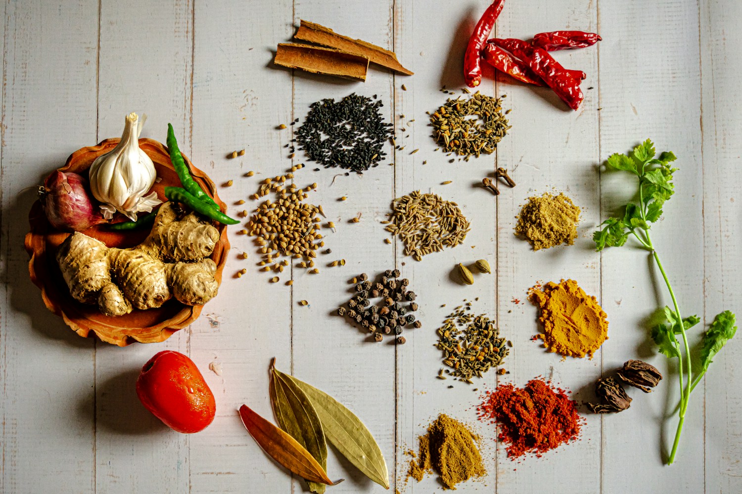 Natural Ayurvedic herbs and spices